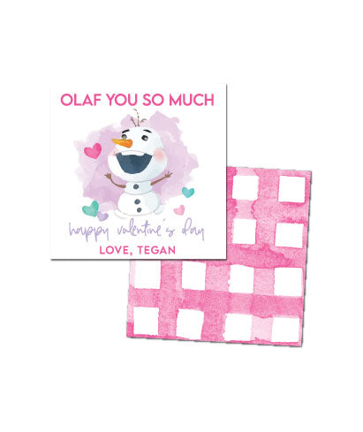 Frozen Valentines Tags