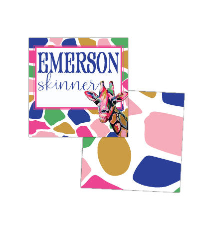 Giraffe Enclosure Cards