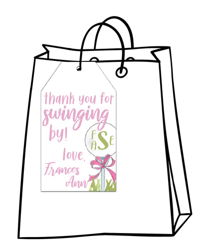 Golf Bow Favor Tags