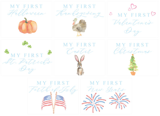 My First Holiday Milestone Cards