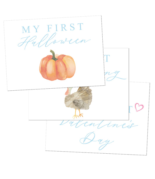 My First Holiday Milestone Cards