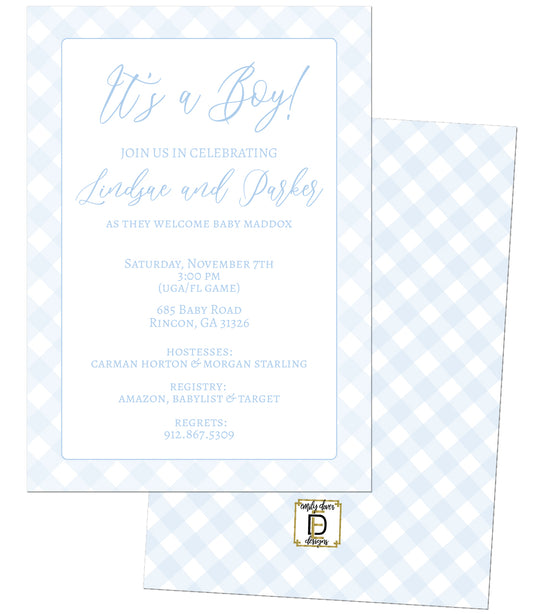 It's a Boy Baby Shower Invitation