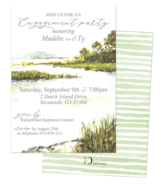 Marsh Engagement Party Invitation