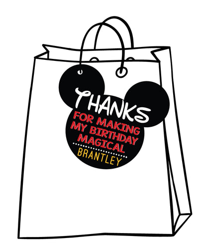 Mickey Cutout Favor Tags