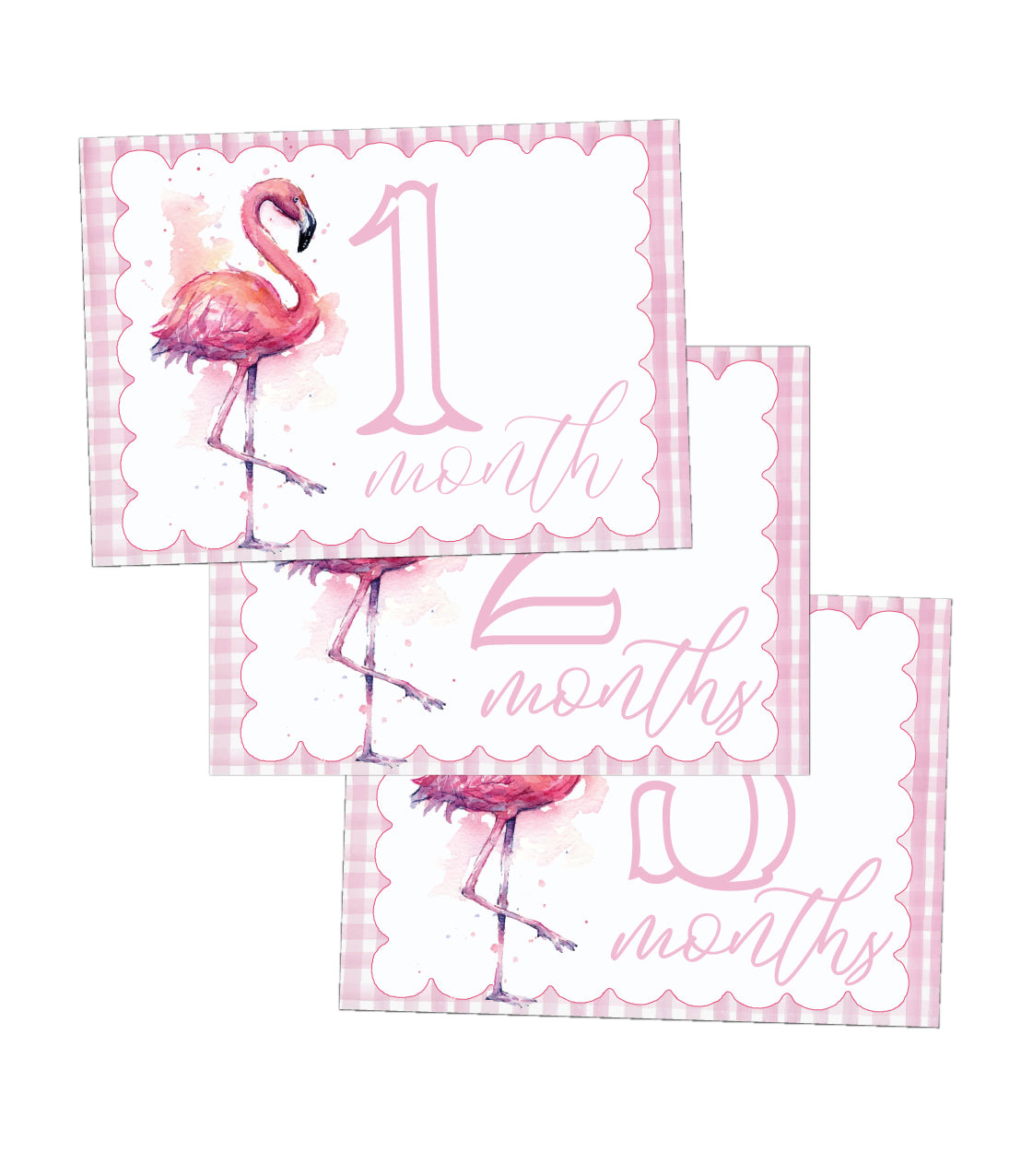 Flamingo Milestone Cards – EmilyDover