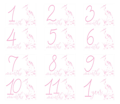 Heron Girl Milestone Cards