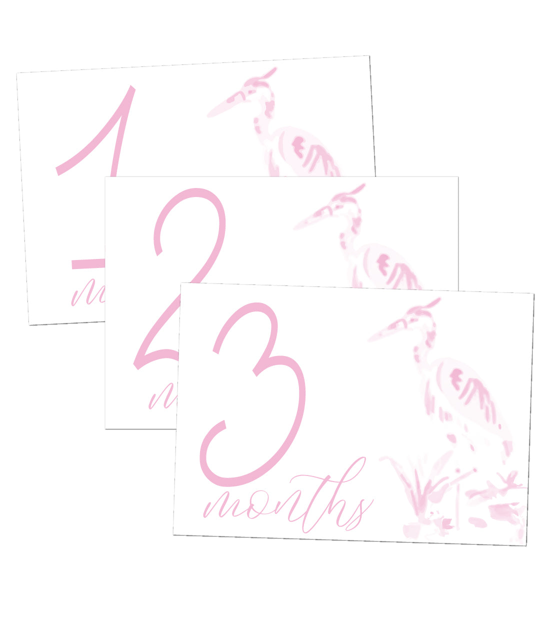 Heron Girl Milestone Cards
