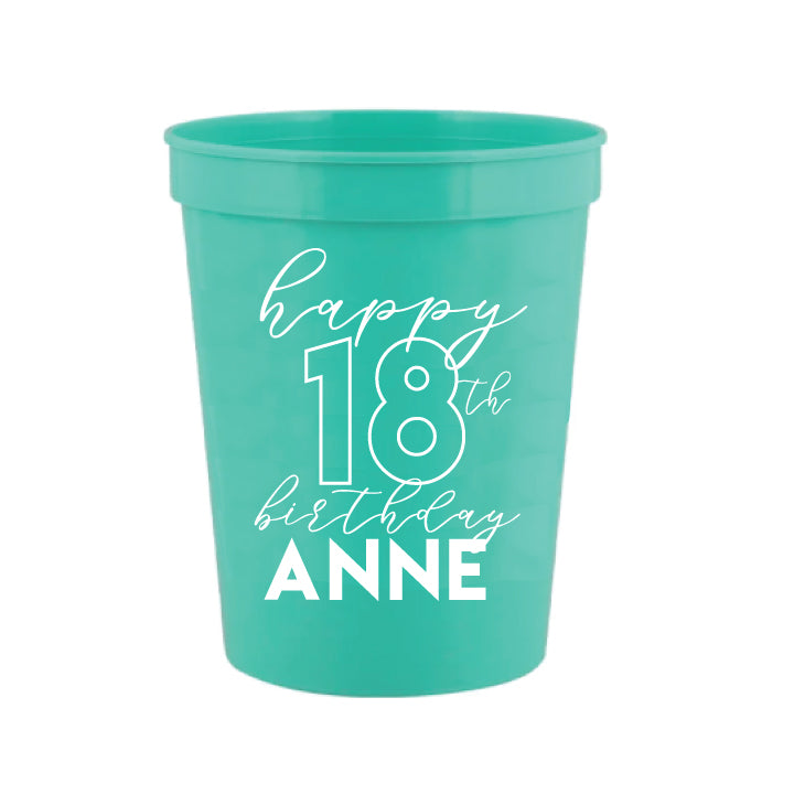 Custom 16oz stadium cups