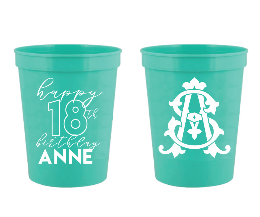 Custom 16oz stadium cups