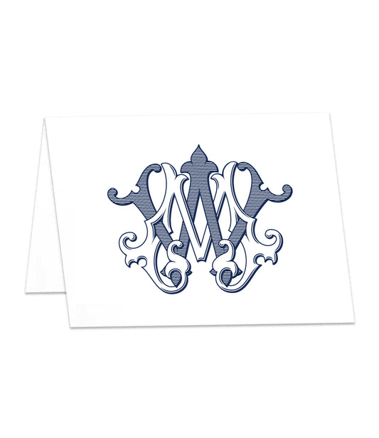 Monogram Folding Cards