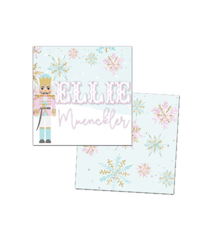 Pink Nutcracker Christmas Gift Tags
