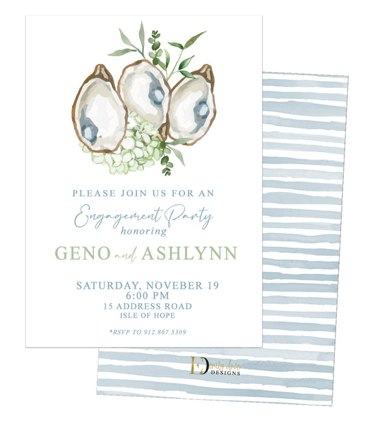 Oyster Engagement Party Invitation