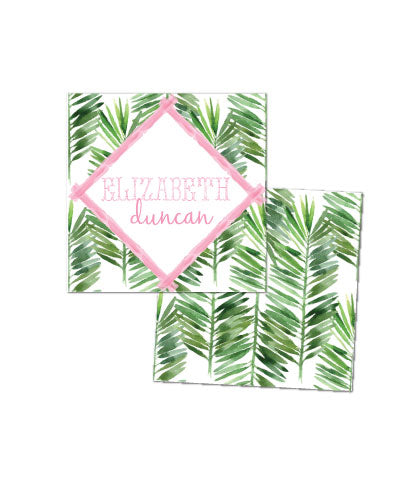 Pink Palm Enclosure Cards