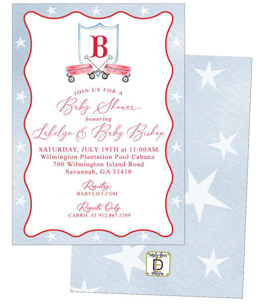 Patriotic Baby Shower Invitation