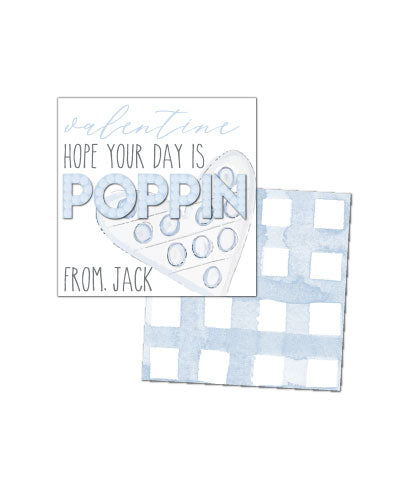 Pop It Valentines Tags