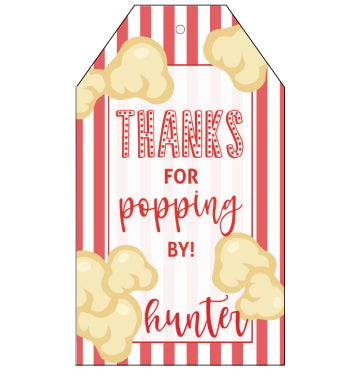 Popcorn Favor Tags