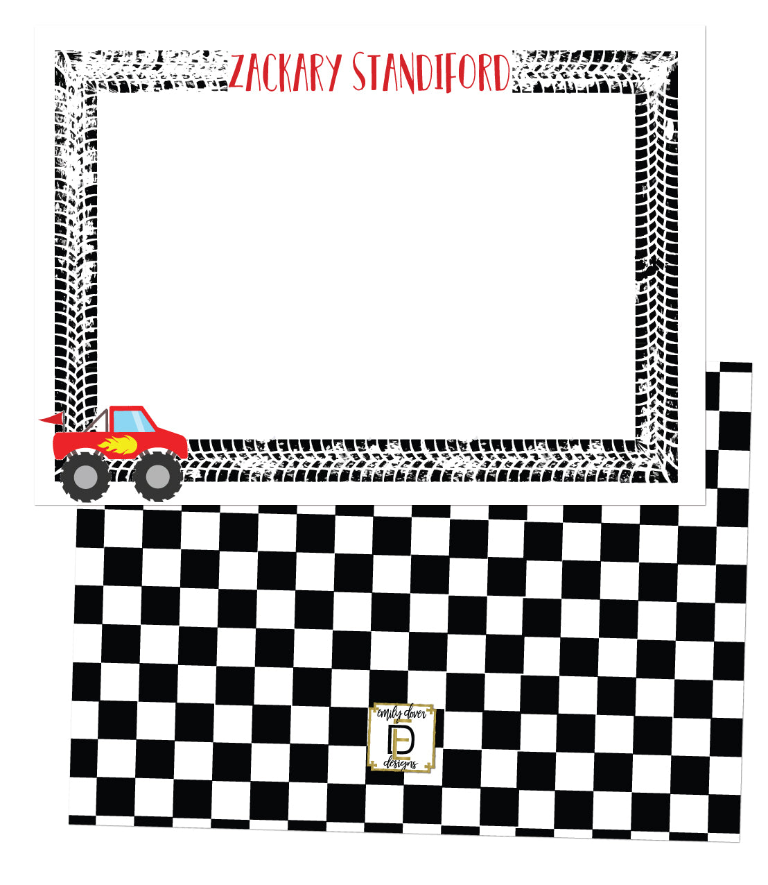 Race Car Notecards