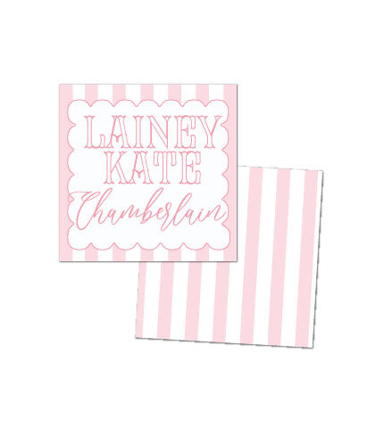 Pink Scalloped Enclosure Cards