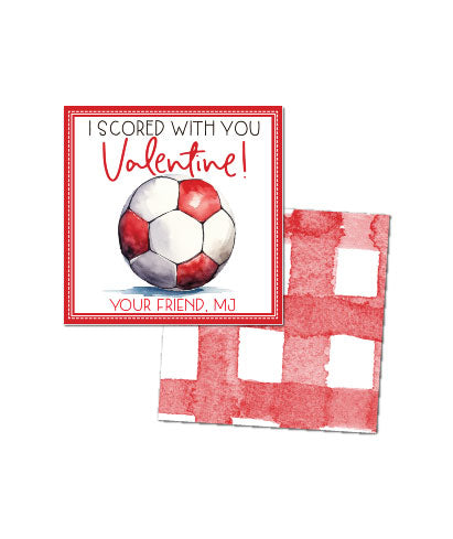 Soccer Valentines Tags