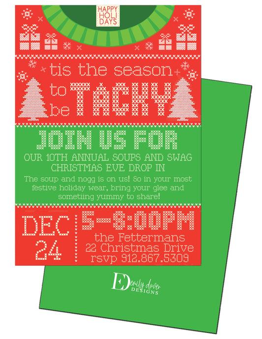 Tacky Sweater Invitation