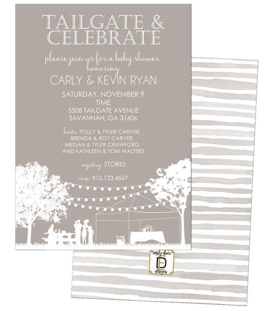 Tailgate Baby Shower Invitation