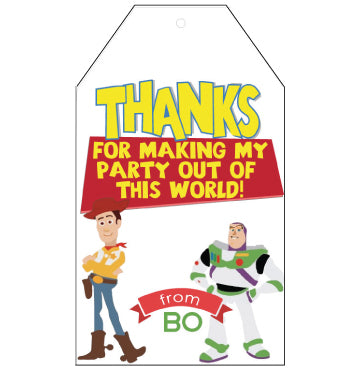Toy Story Favor Tags