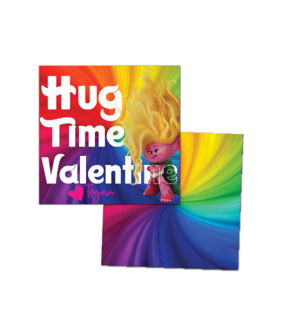 Trolls Valentines Tags