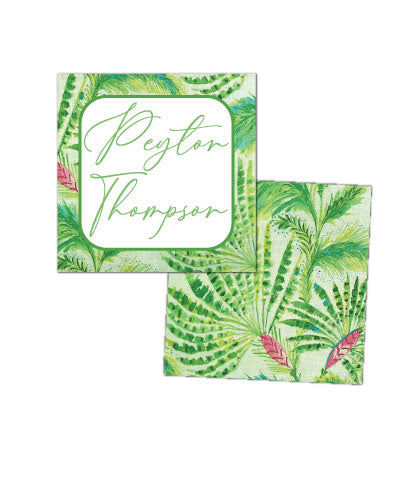 Abstract Tropical Enclosure Cards