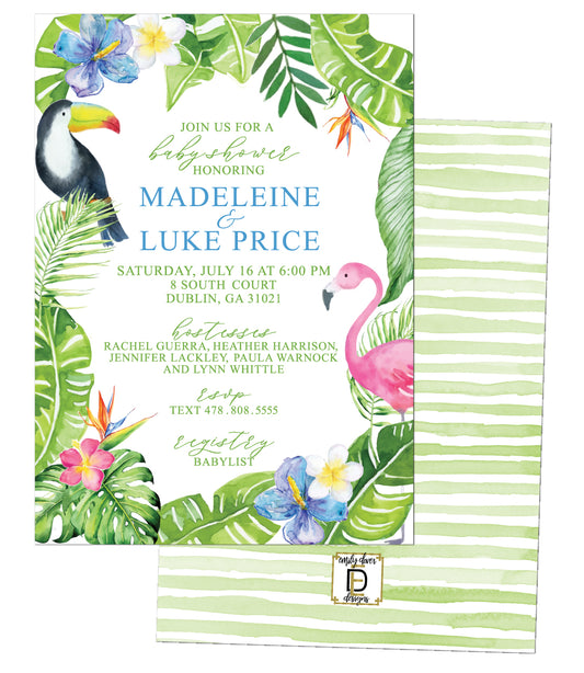 Toucan Baby Shower Invitation