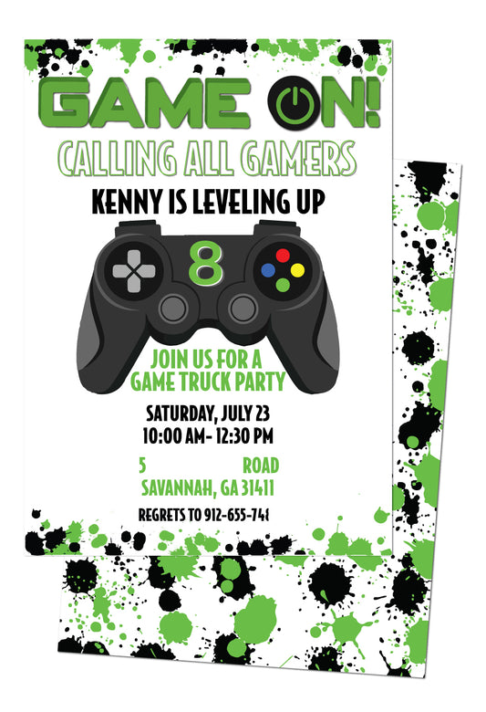 🎮Video Game Birthday Invitation