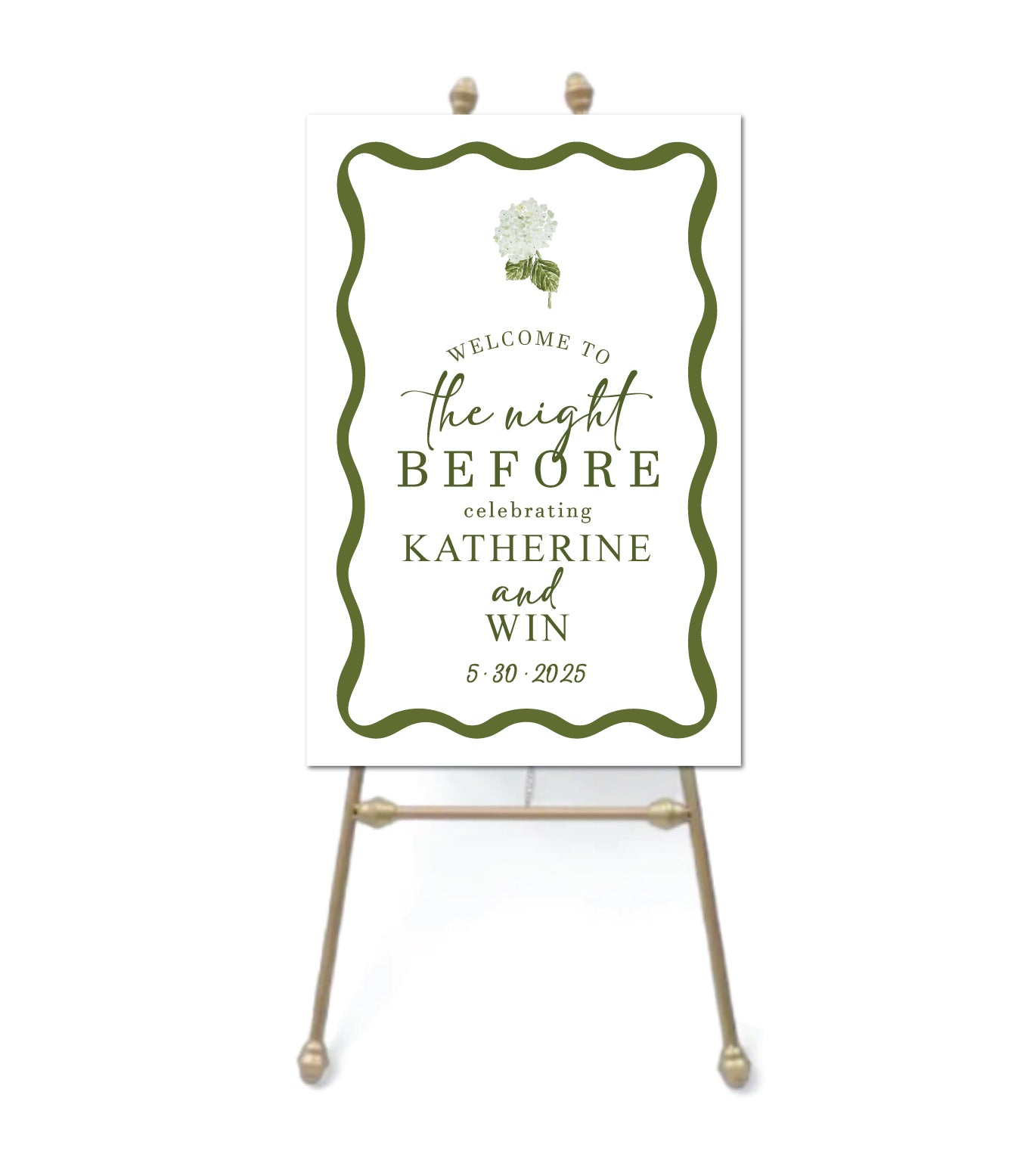 Wavy Foam Board Sign