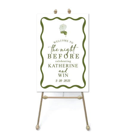 Wavy Foam Board Sign