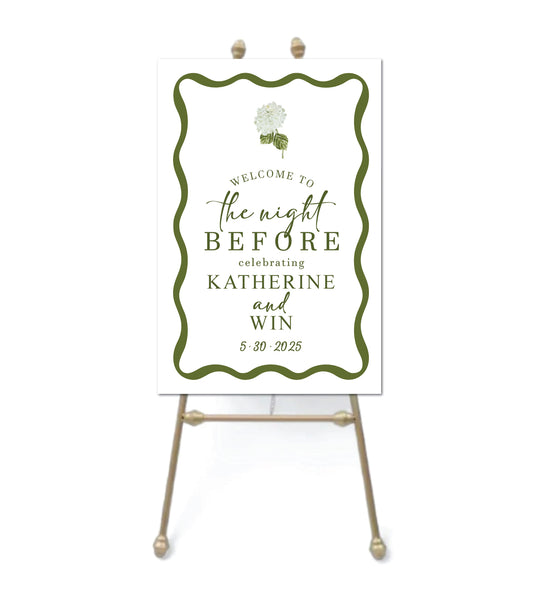 Wavy Foam Board Sign