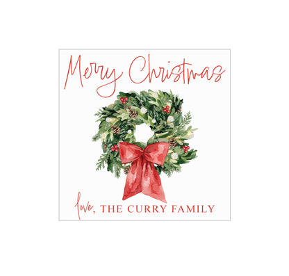 Wreath Christmas Gift Tags/Labels