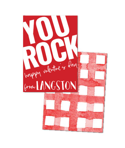 You Rock Valentines Tags