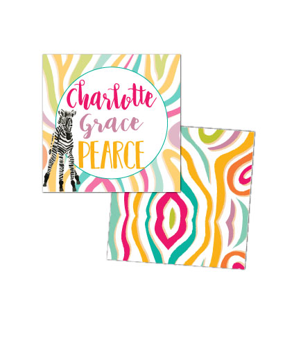 Groovy Zebra Enclosure Cards